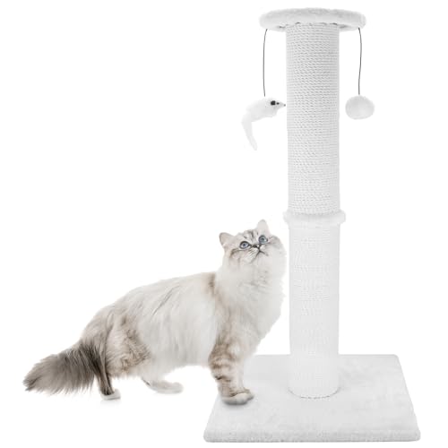 Large Round White Wavy Scratching Post​