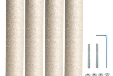 Tal Round Sisal Cat Scratch Pole: Perfect Replacement for Happy Cats